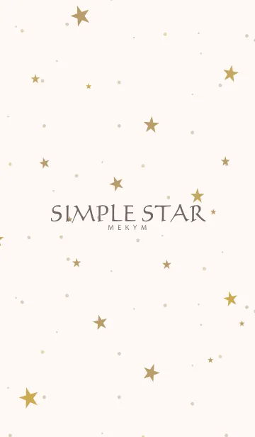 [LINE着せ替え] SIMPLE STAR -NATURAL YELLOW- 26の画像1