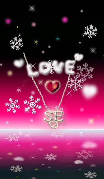 [LINE着せ替え] イニシャル S&E(ピンク3)の画像1