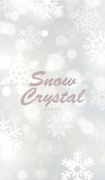 [LINE着せ替え] -Snow Crystal- MEKYM 27の画像1