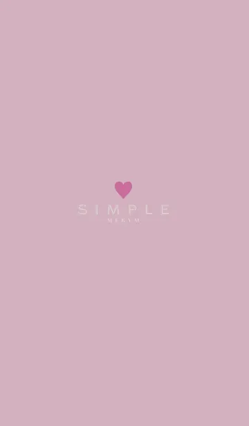[LINE着せ替え] DUSKY PINK SIMPLE 9の画像1