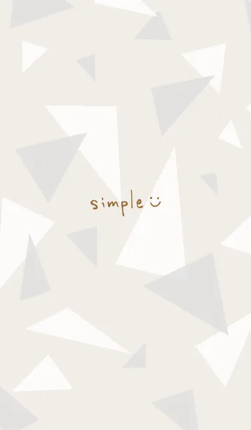 [LINE着せ替え] 三角2色 スマイル 黒3の画像1