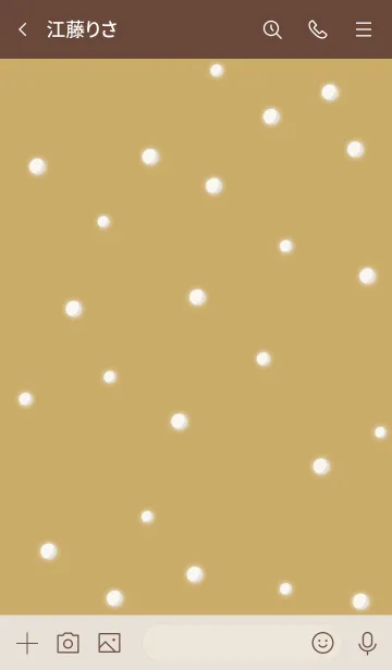 [LINE着せ替え] 雪だるまA2 ゴールド13 ブラウン2-5の画像3