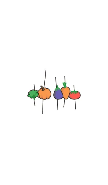 [LINE着せ替え] vegetables - 02 - stringの画像1