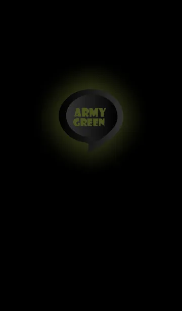 [LINE着せ替え] Army Green Button In Black V.4 (JP)の画像1