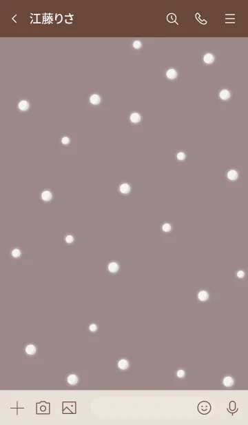 [LINE着せ替え] 雪だるまA2 ショコラ13 ブラウン2-5の画像3