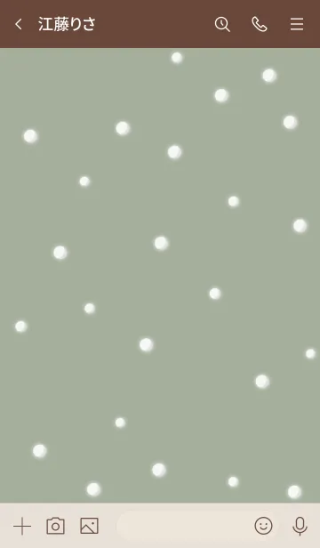 [LINE着せ替え] 雪だるまA2 スモーキーM-Ash13 ブラウン2-6の画像3