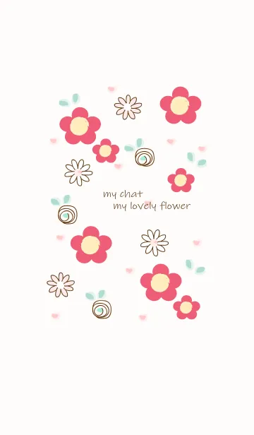 [LINE着せ替え] My chat my lovely flower 25の画像1