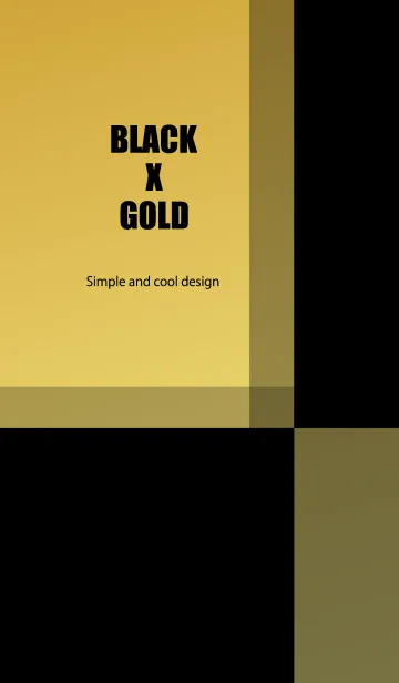 [LINE着せ替え] BLACK X GOLD.の画像1