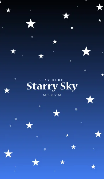[LINE着せ替え] - Starry Sky Jay Blue -の画像1