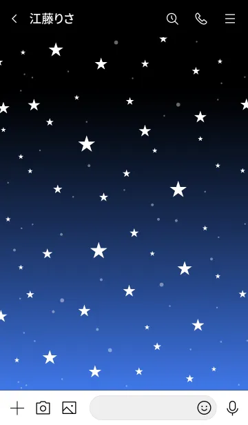 [LINE着せ替え] - Starry Sky Jay Blue -の画像3