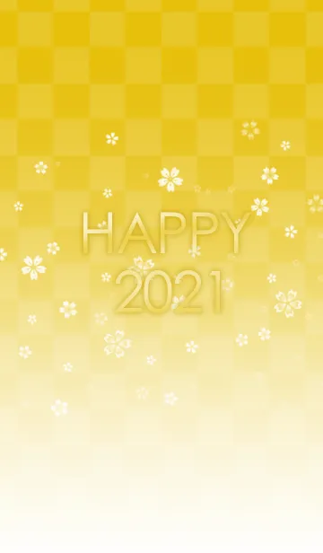 [LINE着せ替え] HAPPY 2021♥️金色の画像1