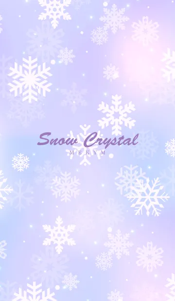 [LINE着せ替え] - Snow Crystal Purple - MEKYM 2の画像1