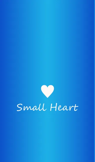 [LINE着せ替え] Small Heart *GlossyBlue 8*の画像1