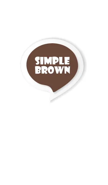 [LINE着せ替え] Brown Button In White V.3 (JP)の画像1