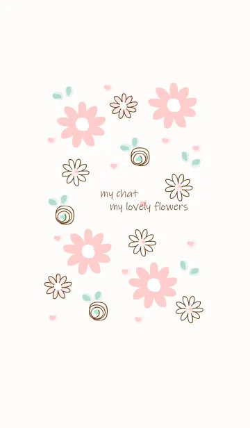 [LINE着せ替え] My chat my lovely flowers 25の画像1