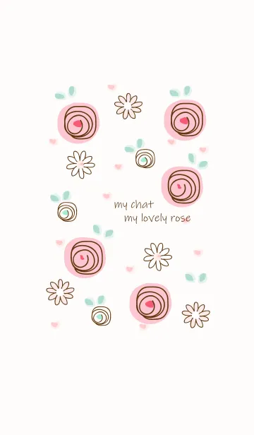 [LINE着せ替え] My chat my lovely roes 25の画像1