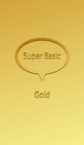 [LINE着せ替え] Super Basic Goldの画像1