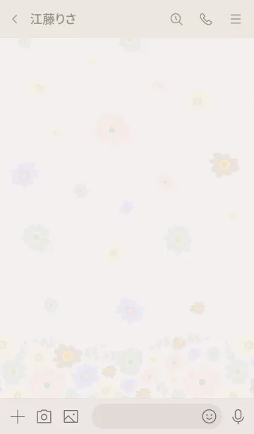 [LINE着せ替え] お花たくさん 上下から16の画像3