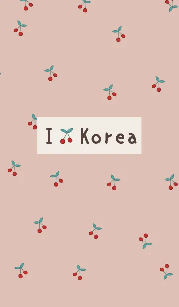 [LINE着せ替え] さくらんぼ(韓国語) -dusty pink-の画像1