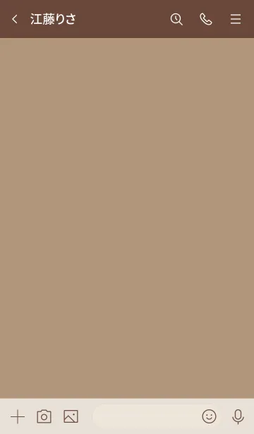 [LINE着せ替え] 手書き6 ブラウン ブラウン2-2の画像3