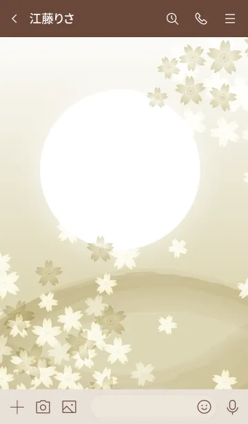 [LINE着せ替え] 月光と桜の画像3