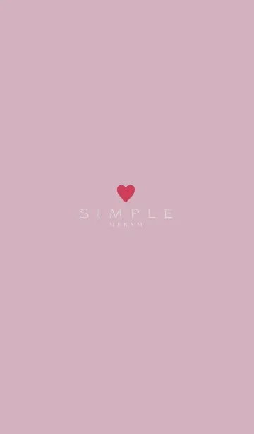 [LINE着せ替え] DUSKY PINK SIMPLE 11の画像1