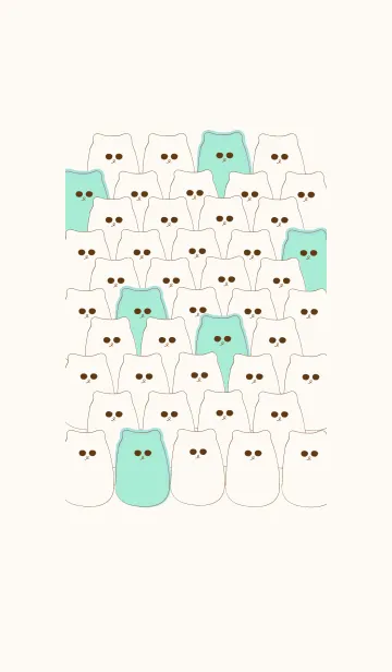 [LINE着せ替え] Group of cute meow meow 96の画像1