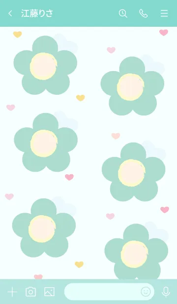 [LINE着せ替え] Lovely mini flower 126 :)の画像3