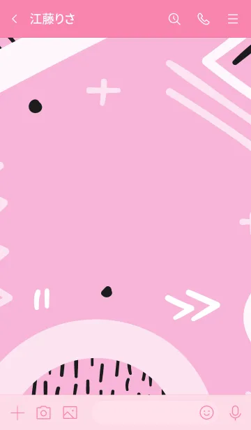 [LINE着せ替え] Abstract Geometric Chantillyの画像3