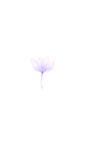 [LINE着せ替え] おとな かわいい 水彩 Flower 3/Purpleの画像1