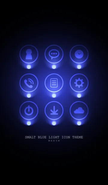 [LINE着せ替え] SMALT BLUE LIGHT ICON THEME 2の画像1