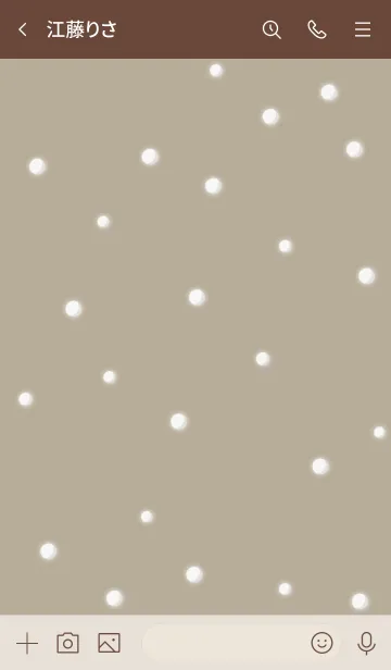 [LINE着せ替え] 雪だるまA2 ライムG13 ブラウン2-cの画像3