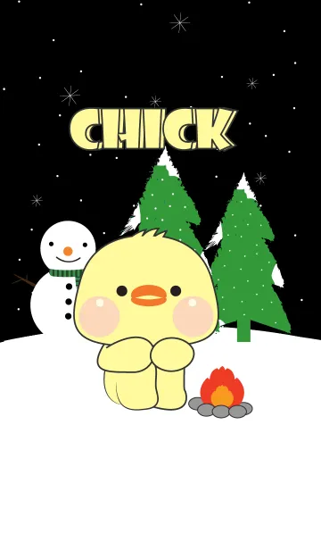 [LINE着せ替え] Chick Winter Season Theme (JP)の画像1