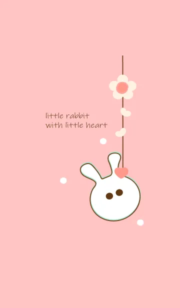 [LINE着せ替え] little rabbit with little heart 54の画像1