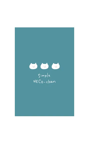 [LINE着せ替え] Simple Neco-chan 03の画像1