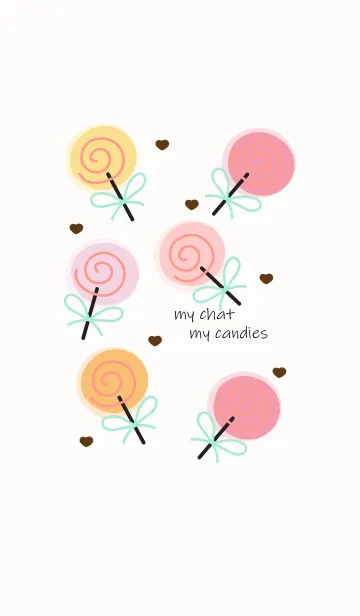 [LINE着せ替え] lovely colorful candy 66の画像1