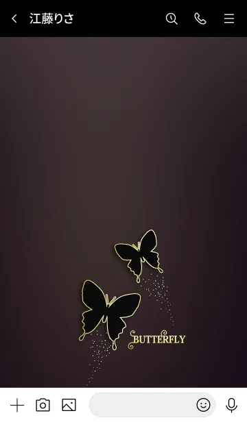 [LINE着せ替え] 大人ビターチョコ蝶*ツィンズ.#39-1の画像3