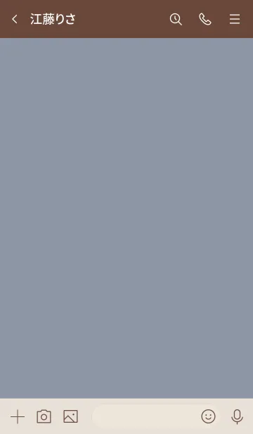 [LINE着せ替え] 大人のシンプルハート =kusumi navyblue=の画像3