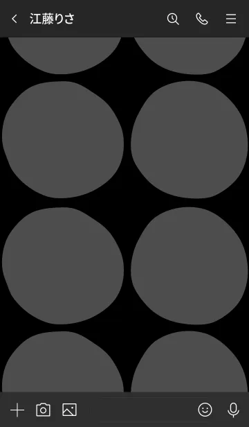 [LINE着せ替え] シンプル 丸大きめの画像3