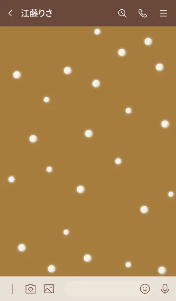 [LINE着せ替え] 雪だるまA2 ダルオレンジ ブラウン2-3の画像3