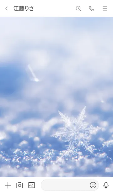 [LINE着せ替え] SnowCrystal 3の画像3