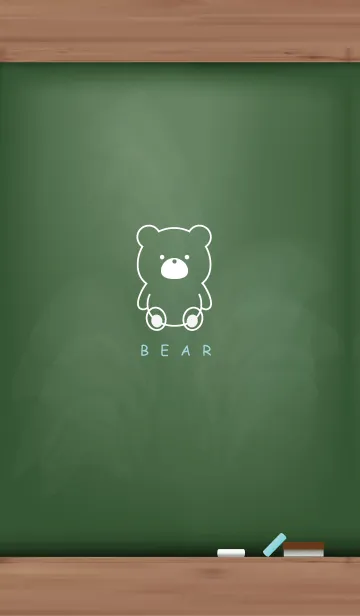 [LINE着せ替え] Black Board BEAR 23.の画像1