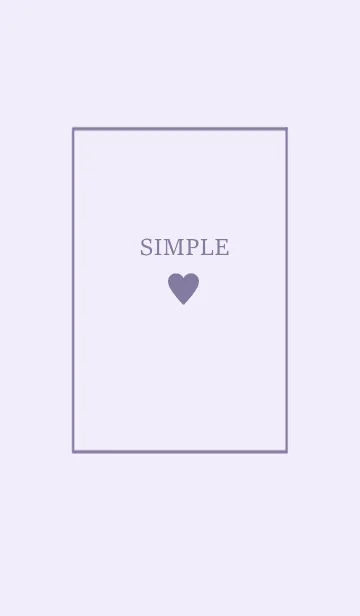 [LINE着せ替え] 大人のシンプルハート =purple lavender=の画像1