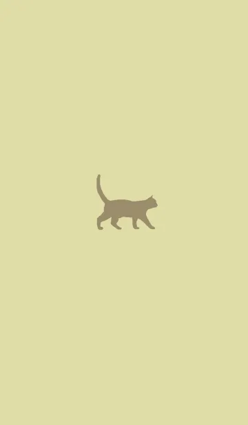 [LINE着せ替え] シンプルなネコ（街角の灰色猫）の画像1
