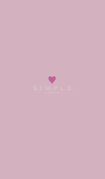 [LINE着せ替え] DUSKY PINK SIMPLE 14の画像1