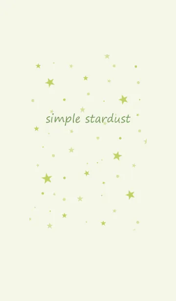 [LINE着せ替え] simple stardust**yellowgreenの画像1