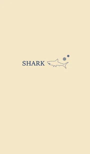 [LINE着せ替え] SHARK -navy beige-の画像1