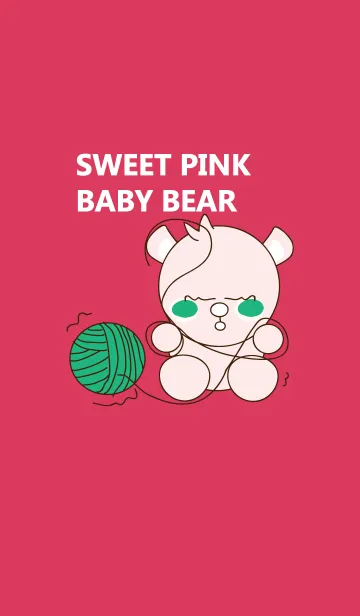 [LINE着せ替え] Sweet pink baby bear 74の画像1