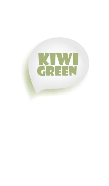 [LINE着せ替え] Kiwi Green & White Theme Vr.2 (JP)の画像1