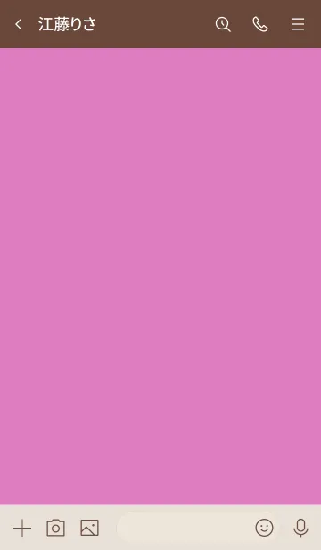 [LINE着せ替え] シンプルA3 fr03 ピンク ブラウン2の画像3